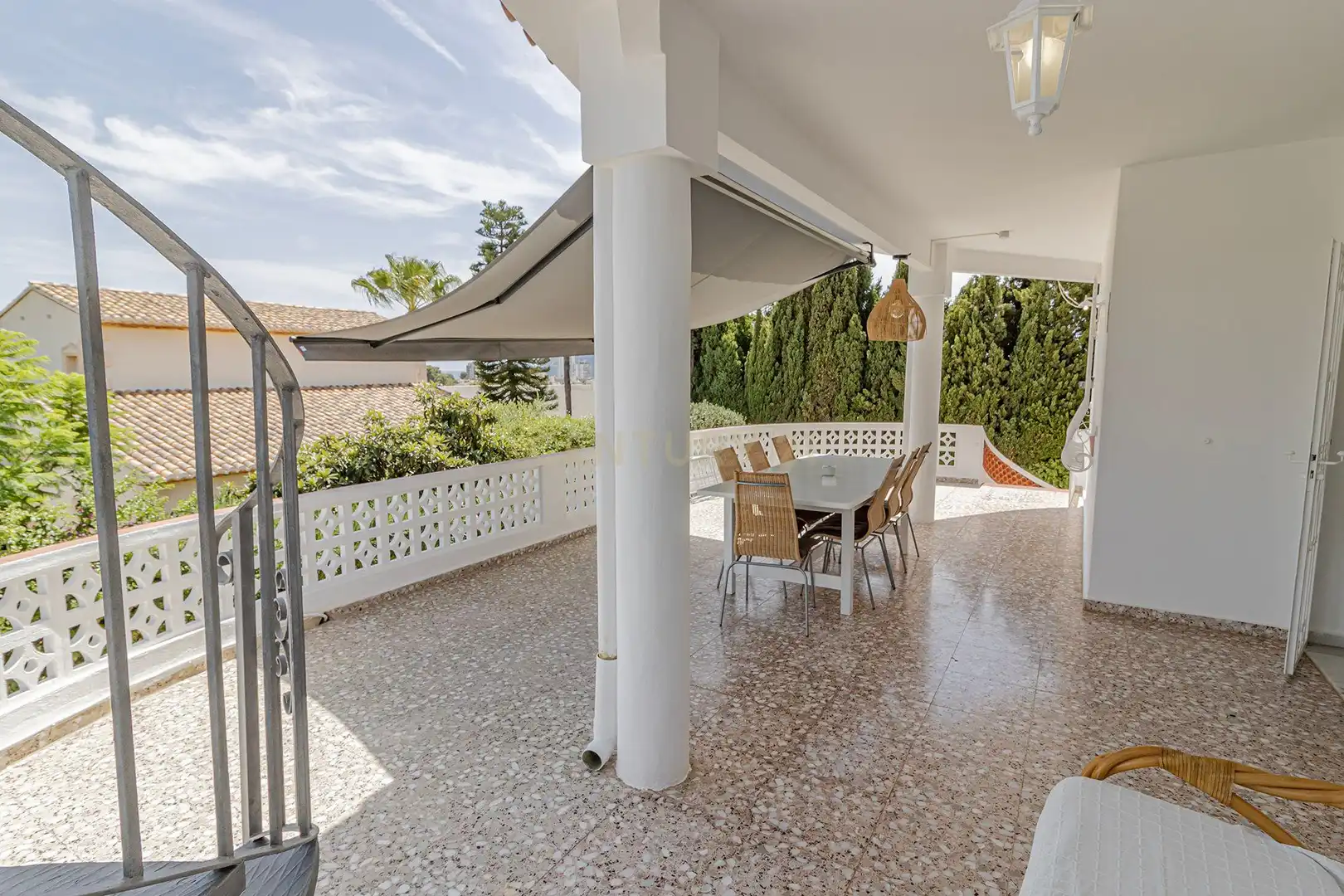 Terrace of Houses for rent in Calpe / Calp  with Air Conditioner, Private garden and Swimming Pool