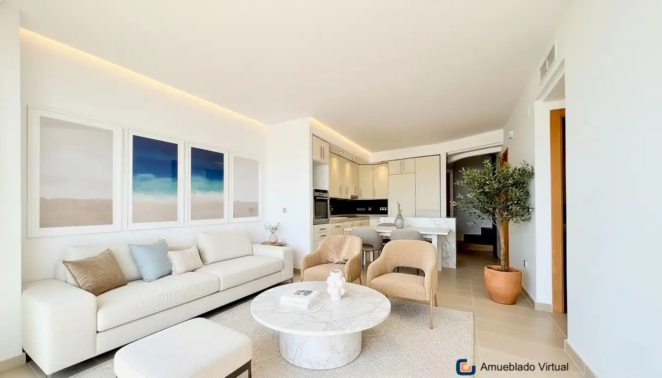 Living room of Duplexes for sale in El Campello  with Air Conditioner, Heating and Terrace