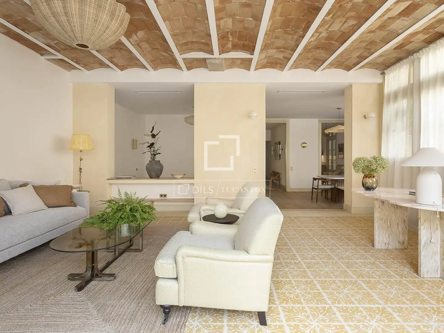 Living room of Flat for sale in Barcelona  with Air Conditioner, Heating and Parquet flooring
