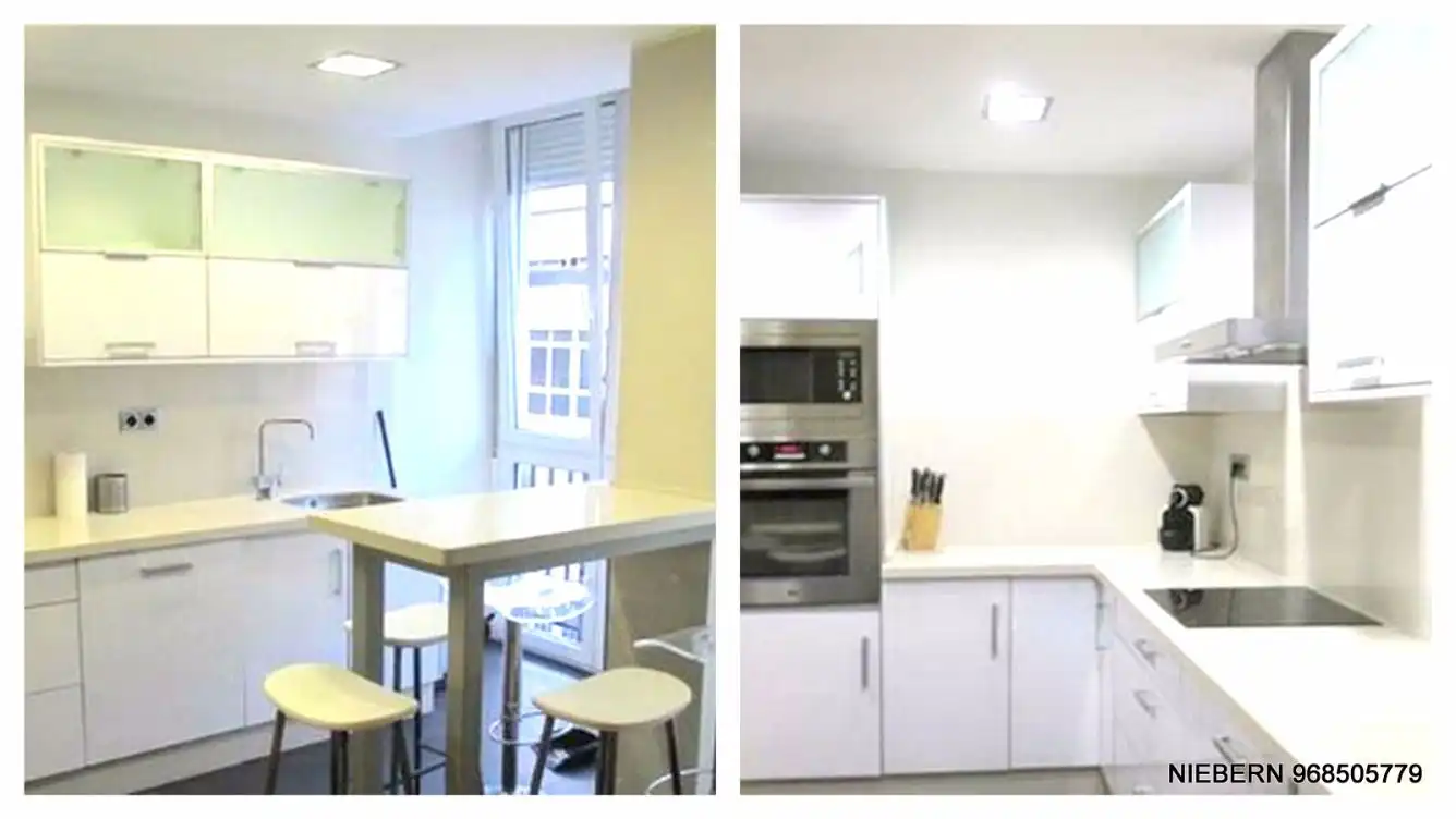 Cocina de Piso de alquiler en Cartagena con Aire acondicionado, Parquet y Amueblado