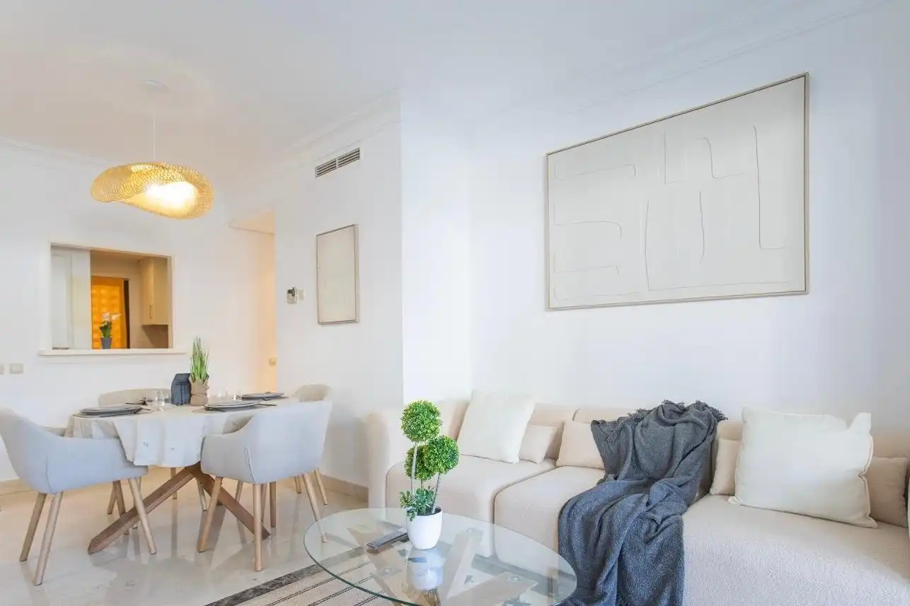 Sala de estar de Apartamento de alquiler en San Javier con Aire acondicionado, Calefacción y Terraza