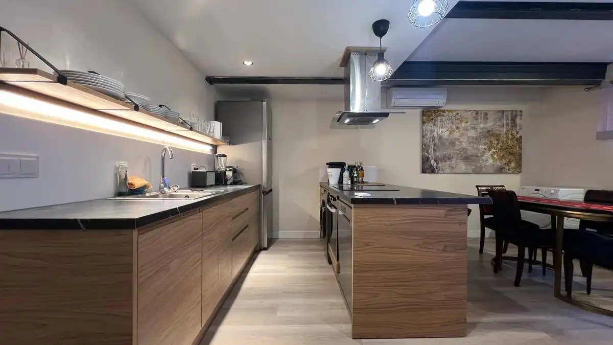 Kitchen of Ground floor for rent in Madrid  with Air Conditioner, Heating and Furnished
