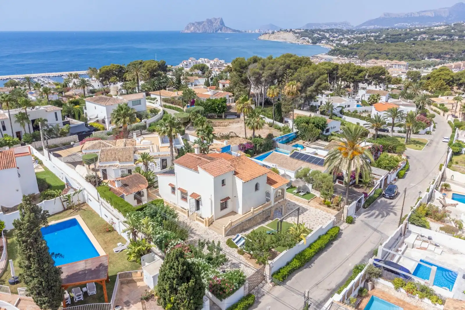 Vista exterior de Casa o chalet en venta en Moraira con Aire acondicionado, Calefacción y Terraza