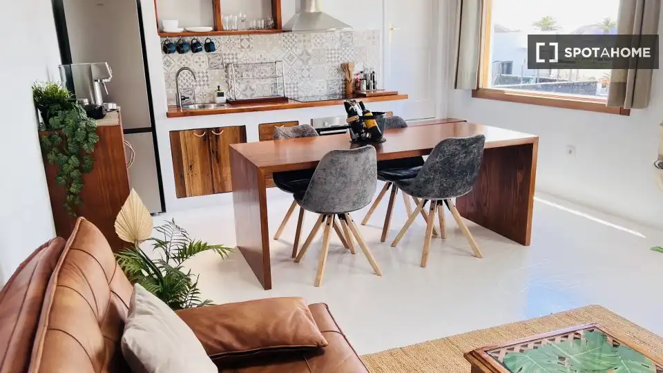 Esszimmer von Wohnungen zur untervermieten in Teguise mit Klimaanlage, Terrasse und Möbliert