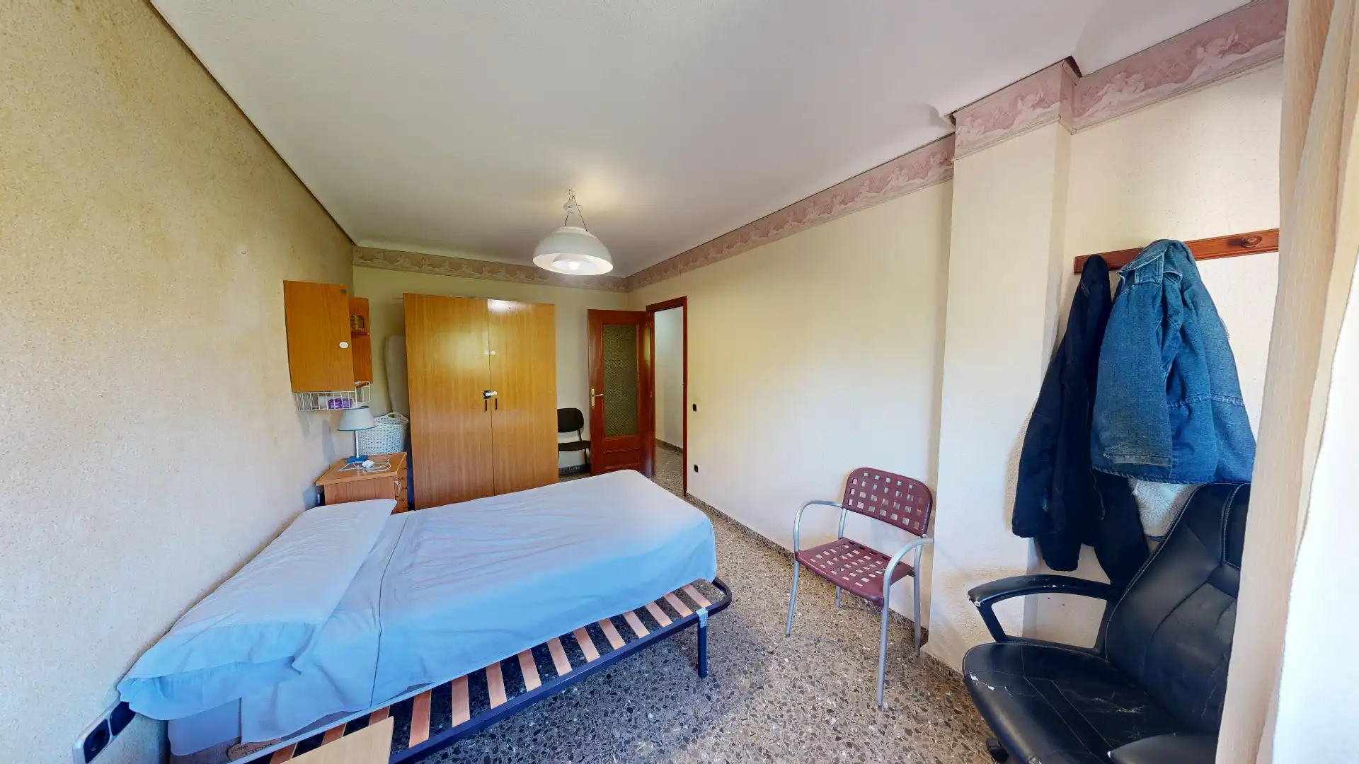 Bedroom of Flat for sale in Albacete  with Air Conditioner, Heating and Furnished