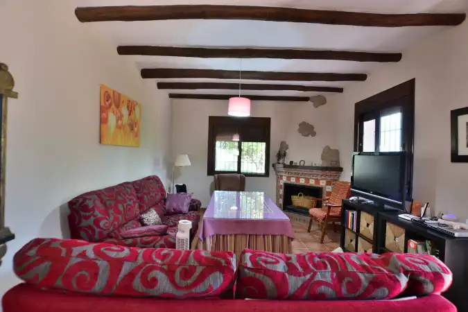 Sala de estar de Finca rústica en venta en Arriate con Jardín privado, Terraza y Piscina