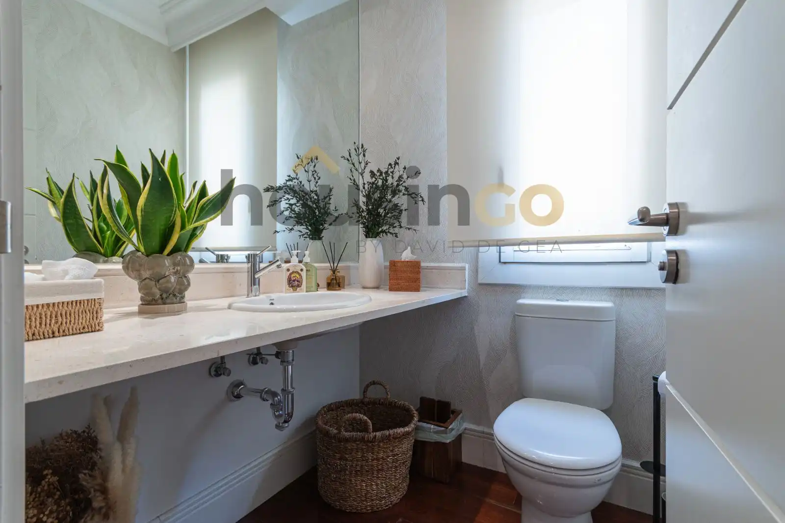 Badezimmer von Wohnung zur Miete in Madrid mit Klimaanlage, Heizung und Parkett