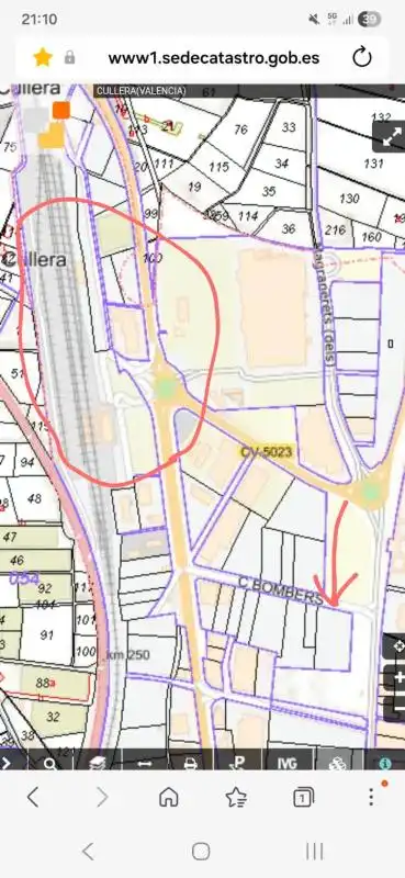 Terreno industrial en venta en Cullera