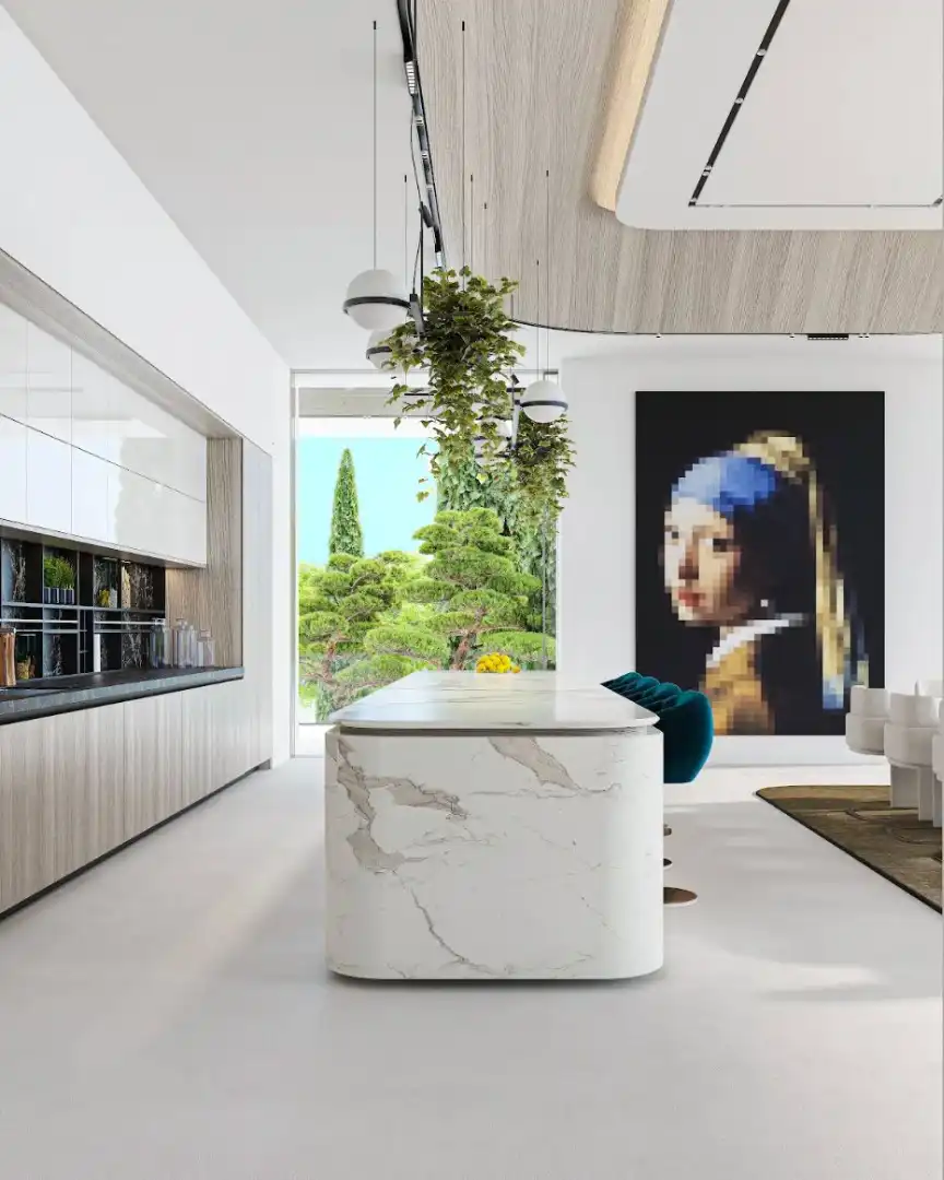 Cuina de Casa o xalet en venda en Marbella amb Aire condicionat, Jardí privat i Terrassa