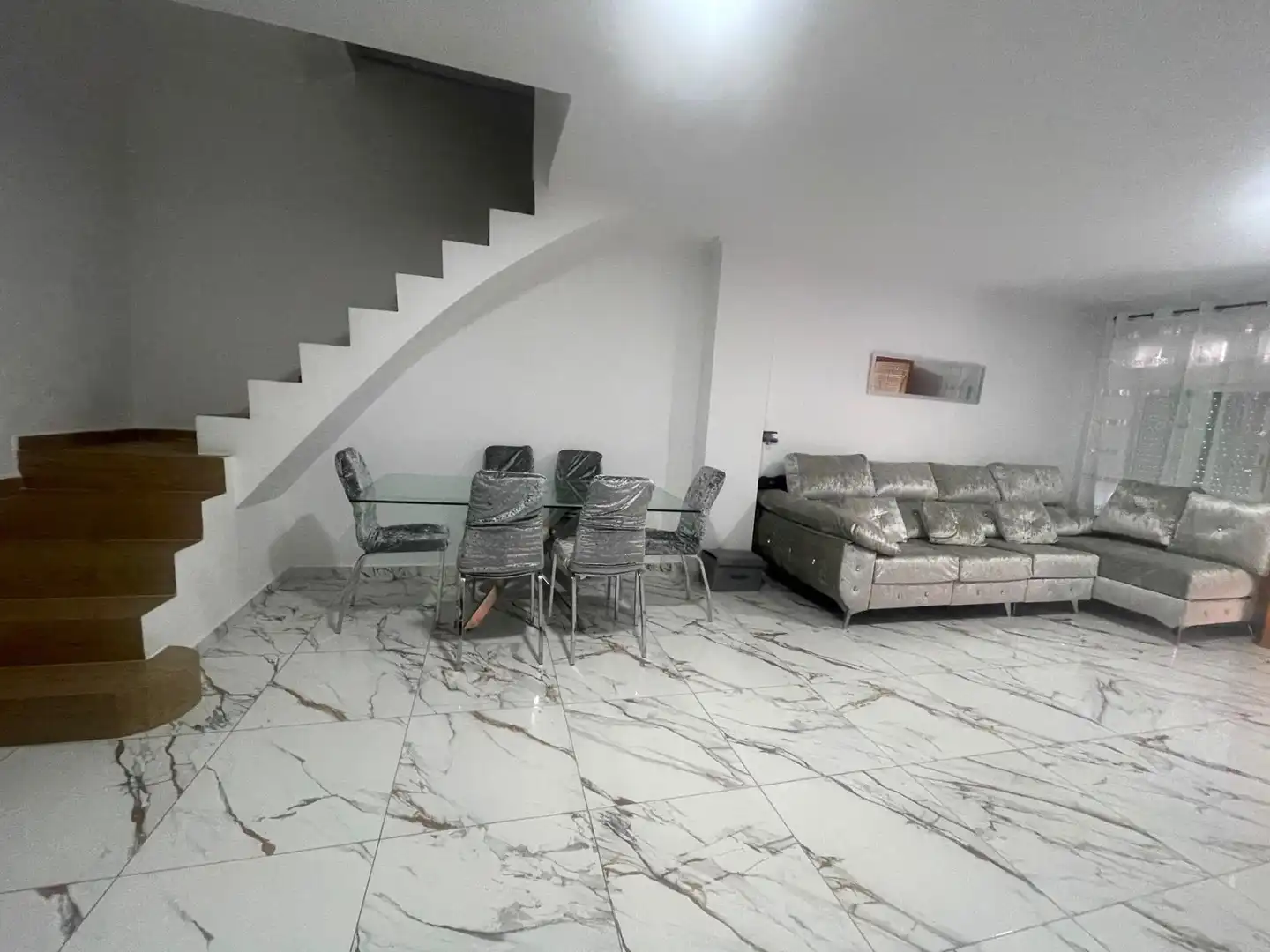 Living room of Houses for sale in Alzira  with Air Conditioner, Terrace and Furnished