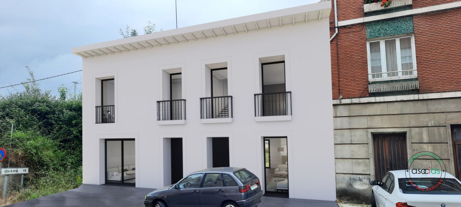 Vista exterior de Casa adosada en venda en Siero amb Calefacció