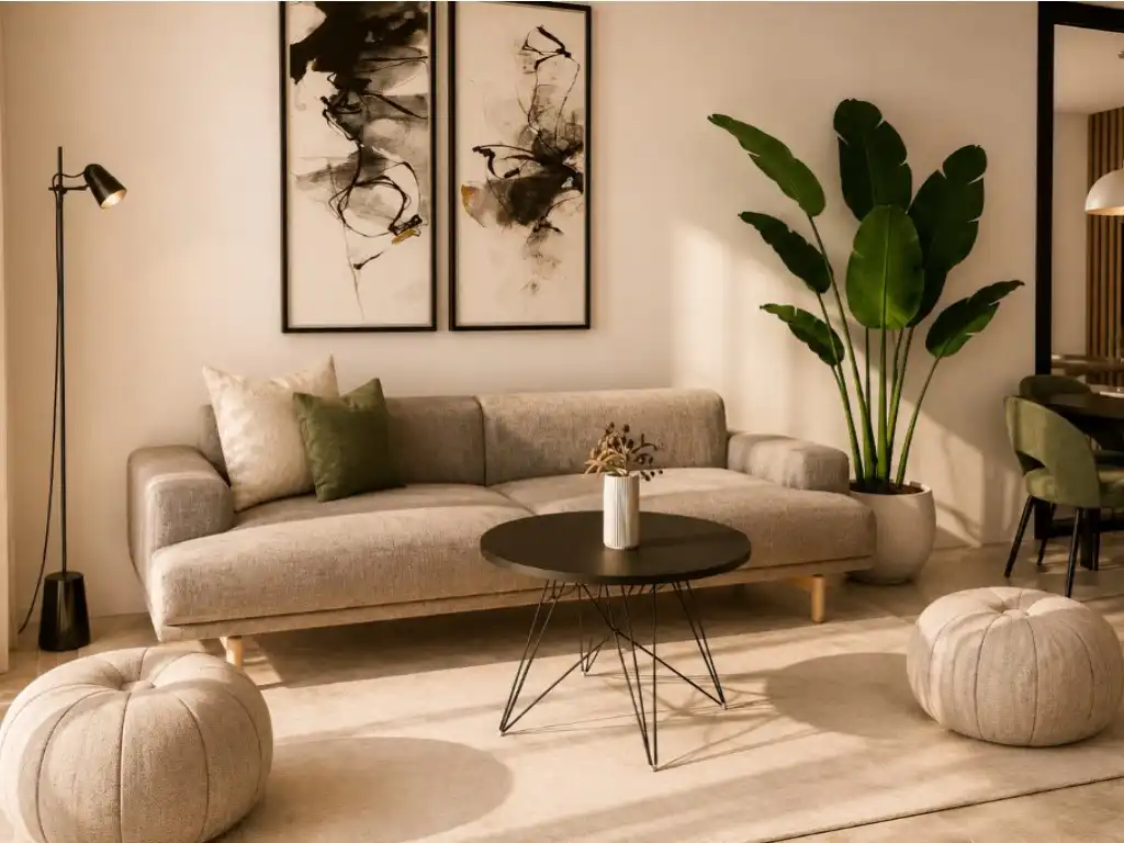 Sala d'estar de Apartament en venda en Finestrat amb Piscina