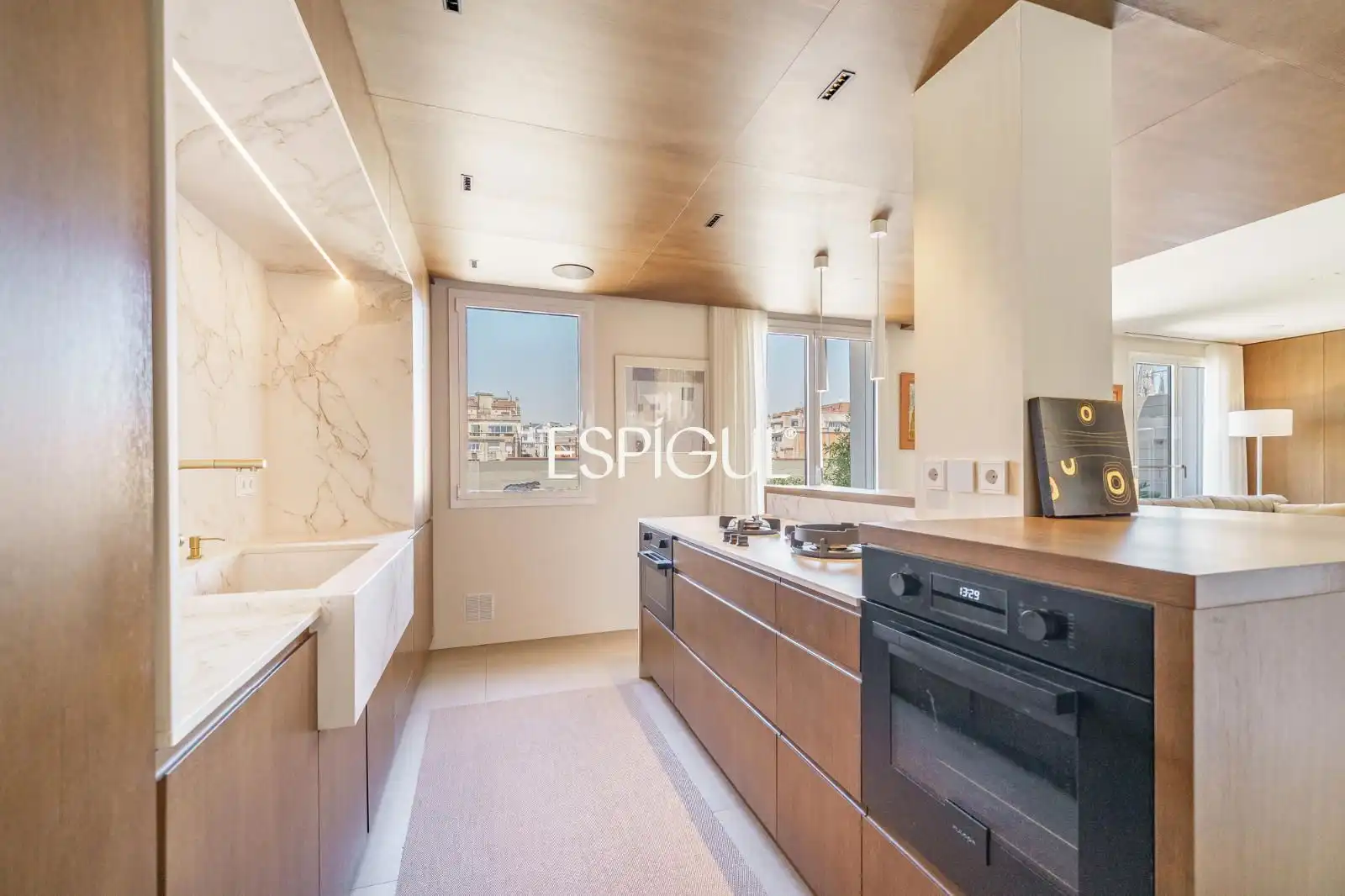 Kitchen of Attic for sale in Barcelona  with Air Conditioner, Heating and Parquet flooring