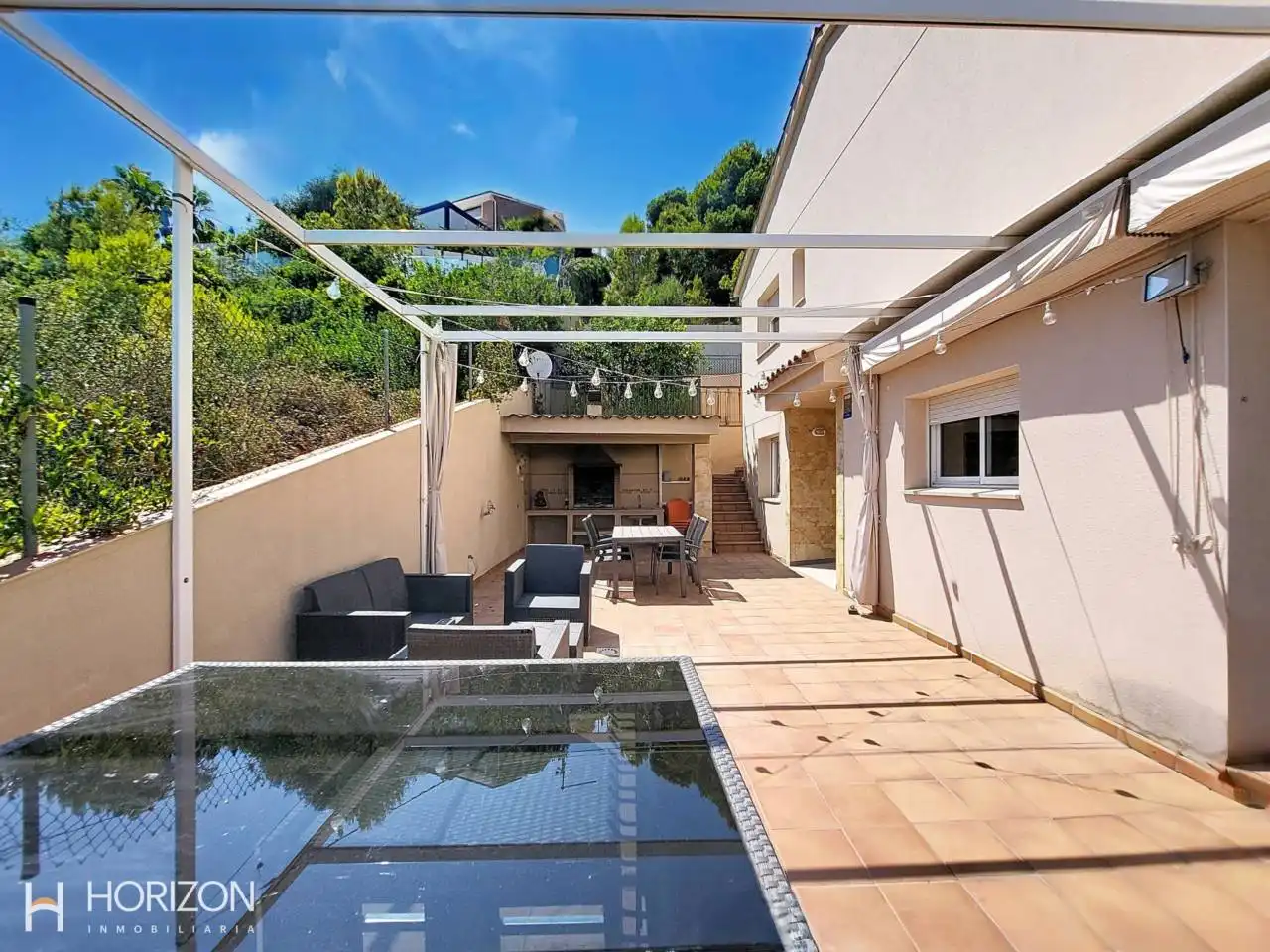 Terraza de Casa adosada en venta en Calafell con Aire acondicionado, Calefacción y Jardín privado
