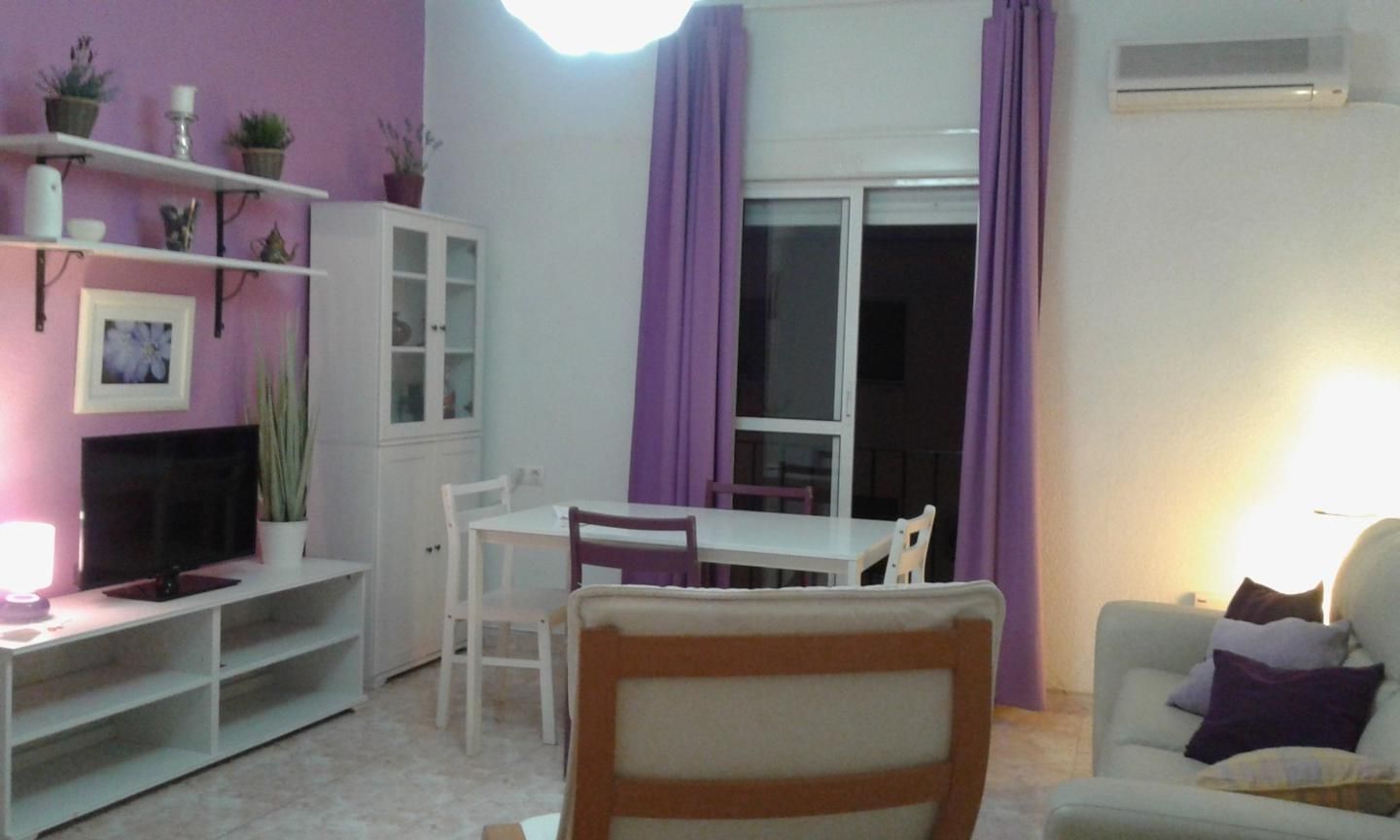 Living room of Flat to rent in  Sevilla Capital  with Air Conditioner, Terrace and Furnished