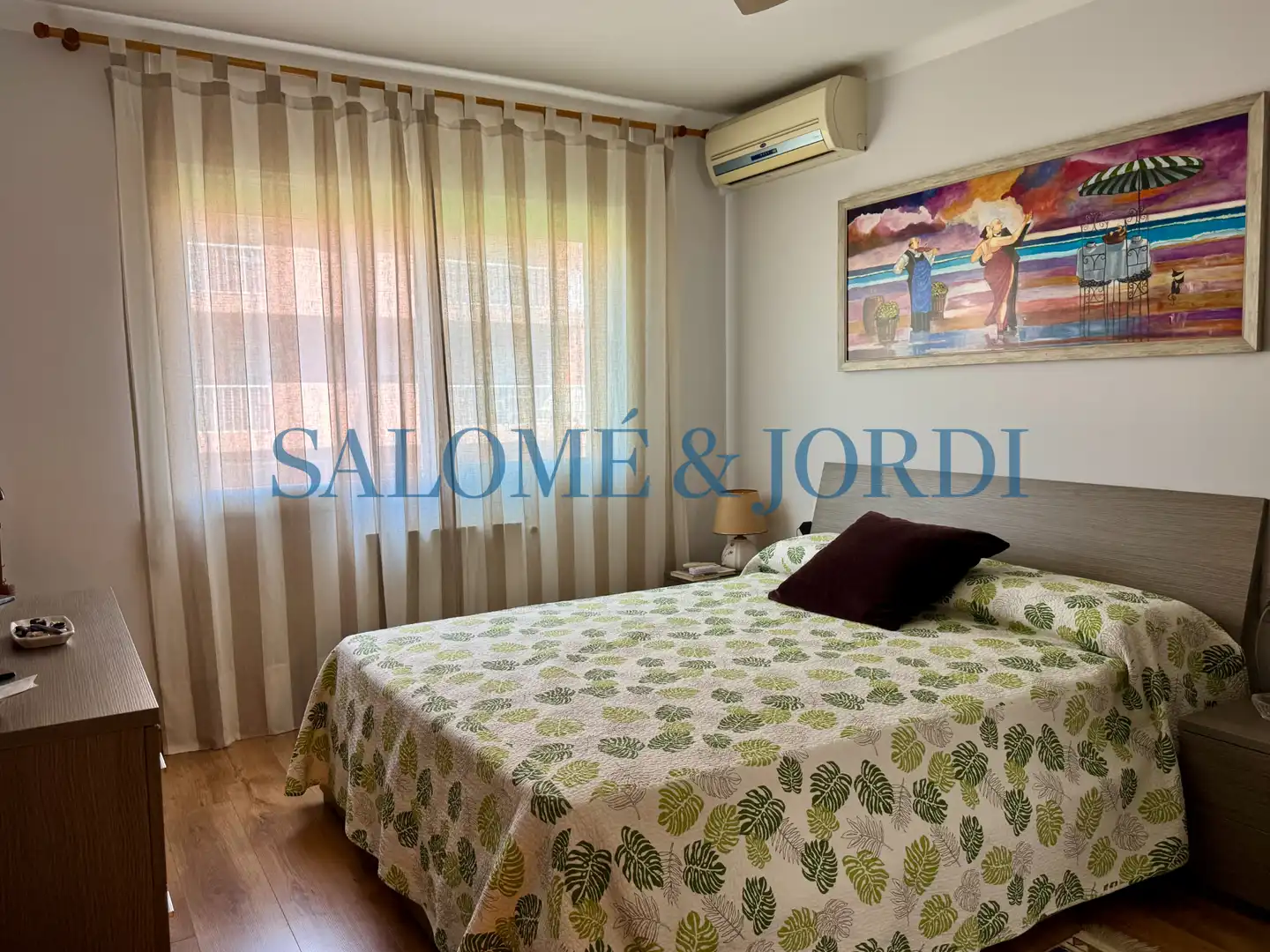 Schlafzimmer von Wohnung zum Verkauf in Mataró mit Heizung, Terrasse und Möbliert