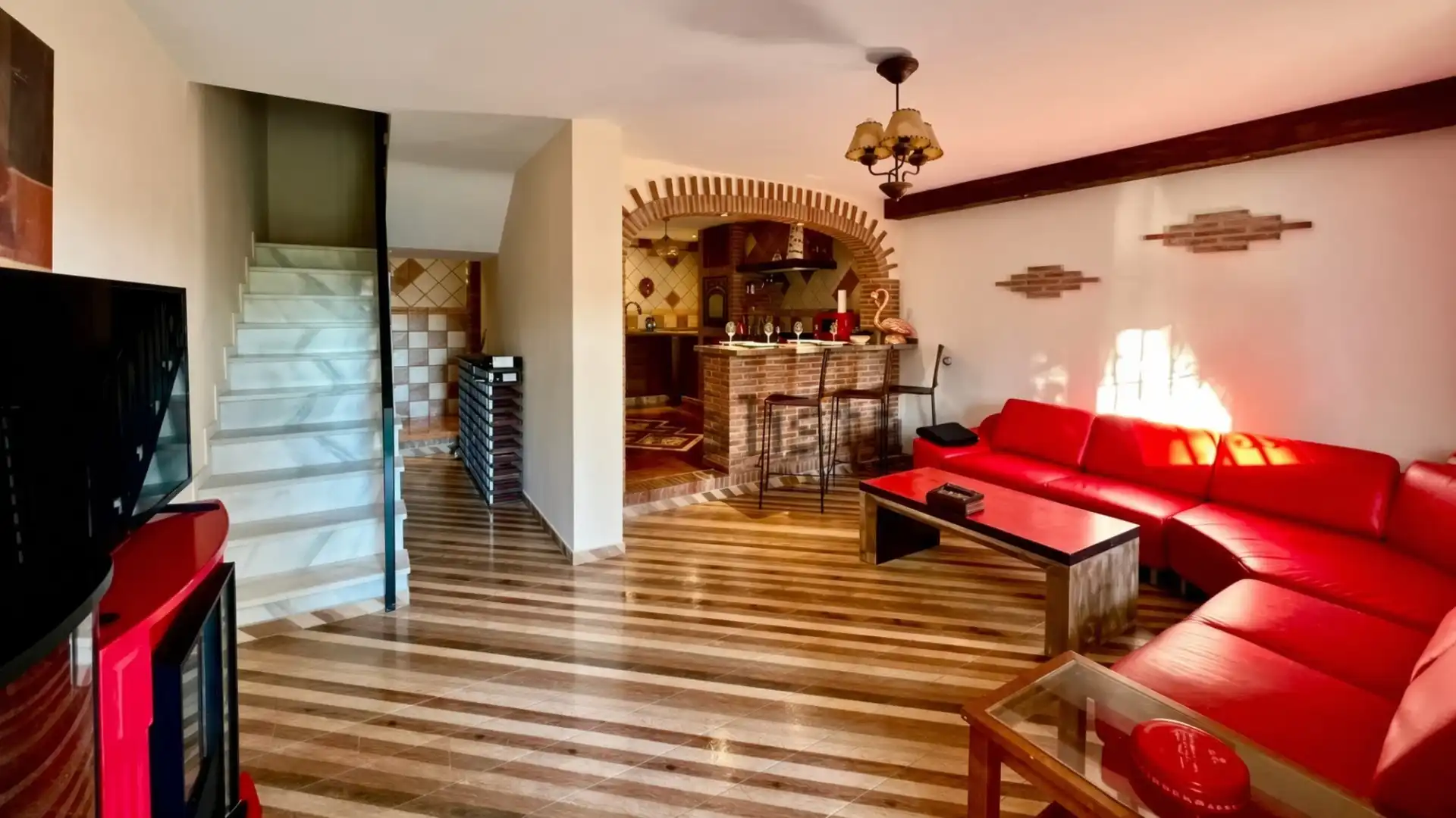 Living room of Ground floor for sale in Estepona  with Terrace, Storage room and Furnished
