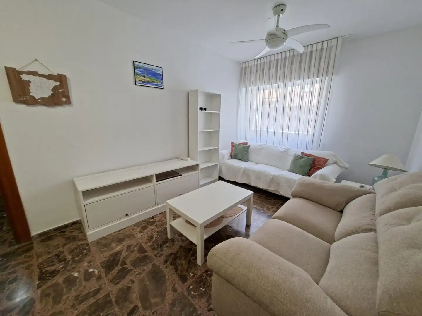 Wohnzimmer von Wohnung zur Miete in Murcia mit Klimaanlage, Abstellraum und Möbliert