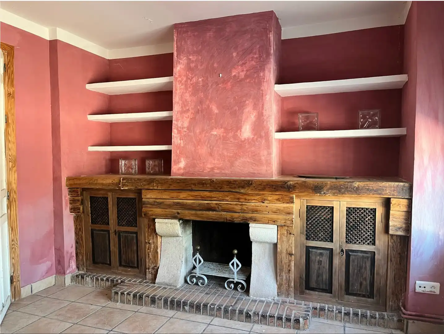 Living room of Houses for sale in Cañada de Calatrava  with Air Conditioner, Private garden and Storage room