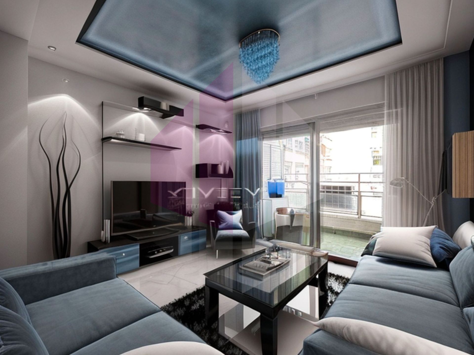 Living room of Flat for sale in  Madrid Capital  with Air Conditioner, Heating and Internet