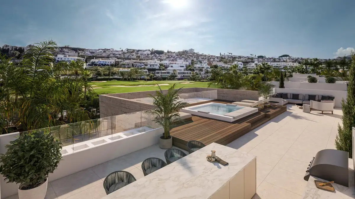 Terrace of Houses for sale in Estepona  with Air Conditioner, Private garden and Terrace