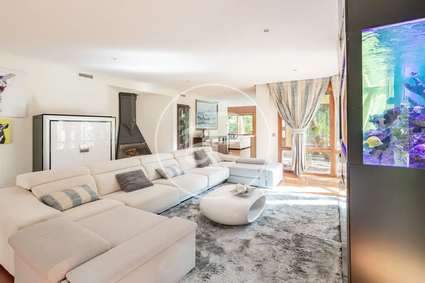 Sala de estar de Casa o chalet en venta en Madrid con Aire acondicionado, Calefacción y Jardín privado
