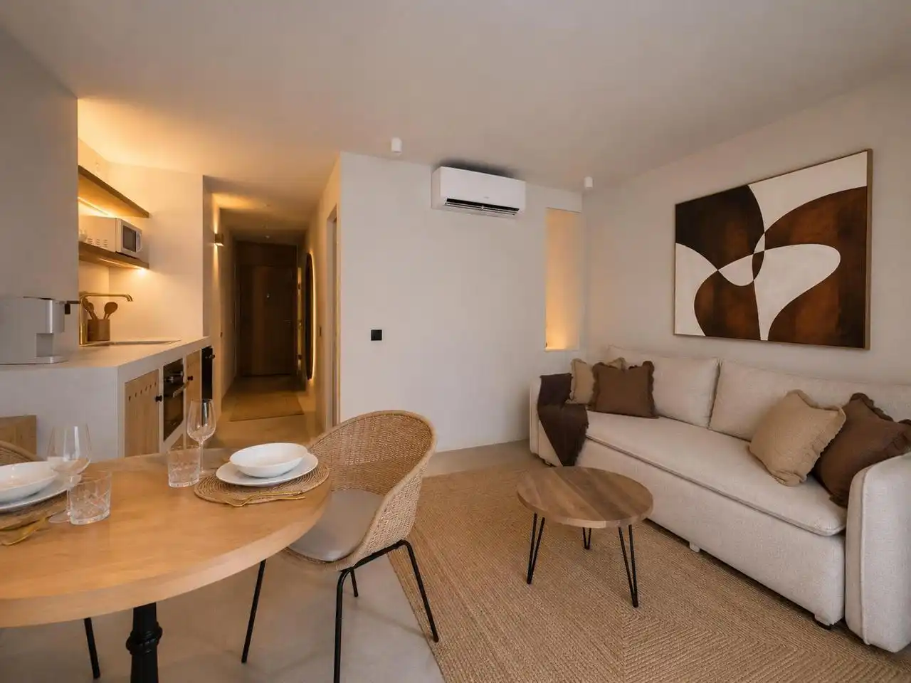 Sala d'estar de Pis de lloguer en Eivissa amb Aire condicionat, Calefacció i Terrassa