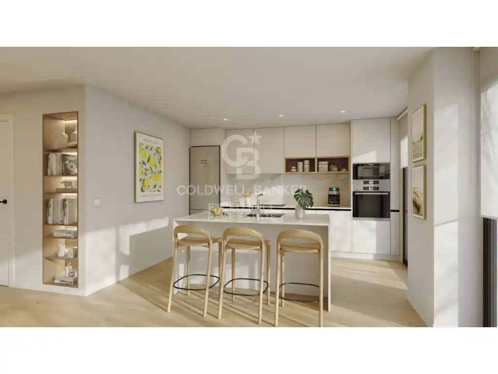 Küche von Wohnung zum Verkauf in La Nucia mit Privatgarten, Terrasse und Schwimmbad