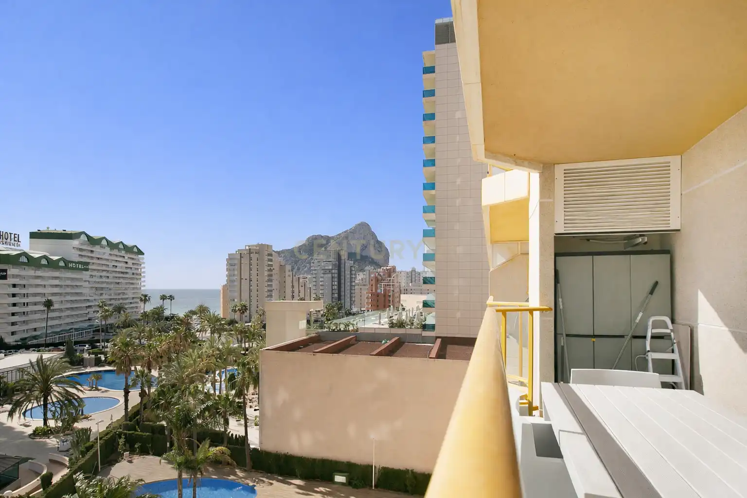 Habitación de Apartamento de alquiler en Calpe / Calp con Aire acondicionado, Lavadora y Microondas