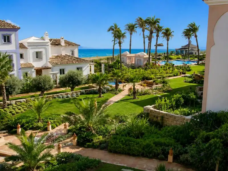 Garten von Wohnung zum Verkauf in Casares mit Klimaanlage, Heizung und Privatgarten