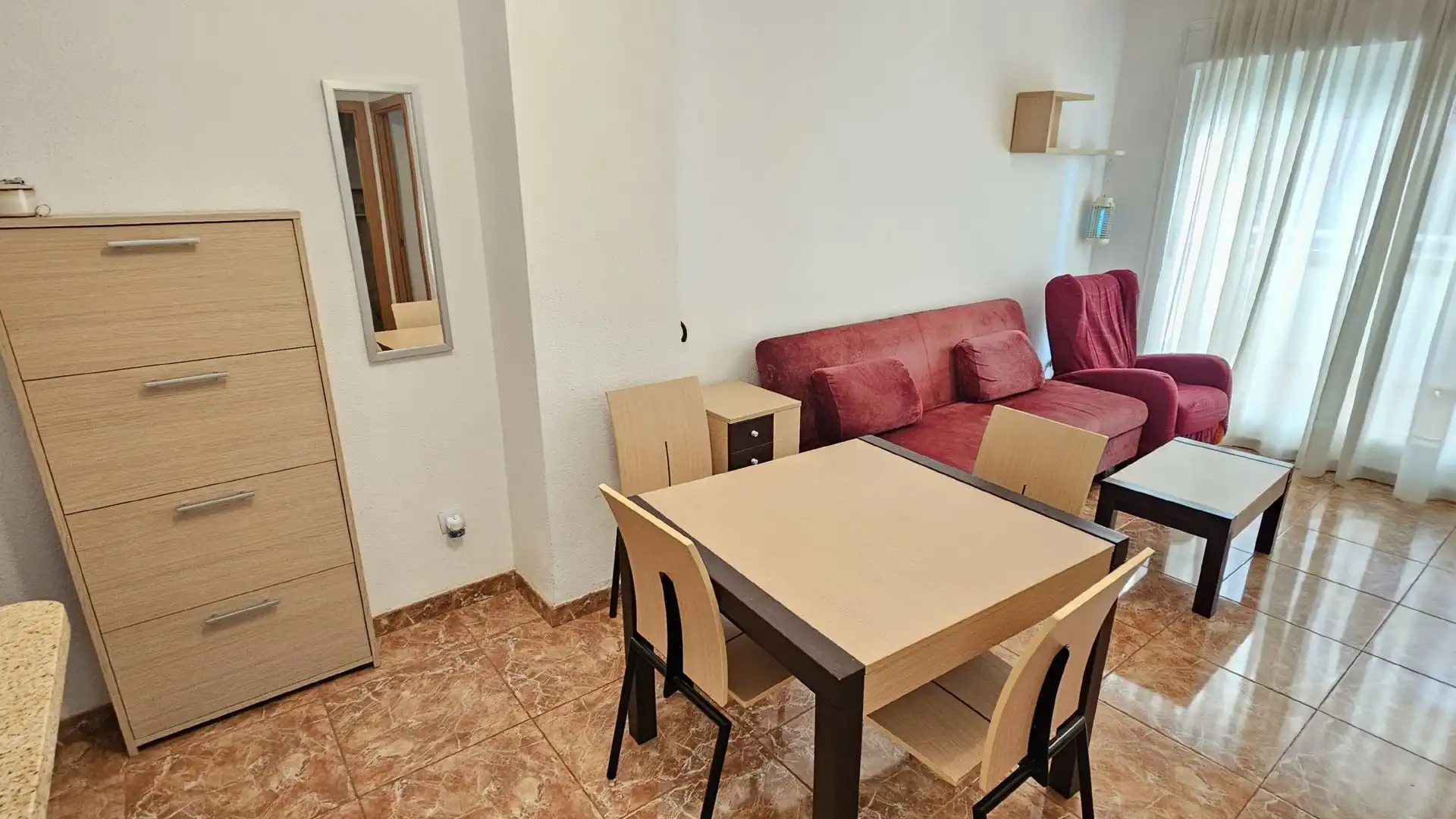 Wohnzimmer von Wohnungen zum Verkauf in Oropesa del Mar / Orpesa mit Klimaanlage, Heizung und Terrasse