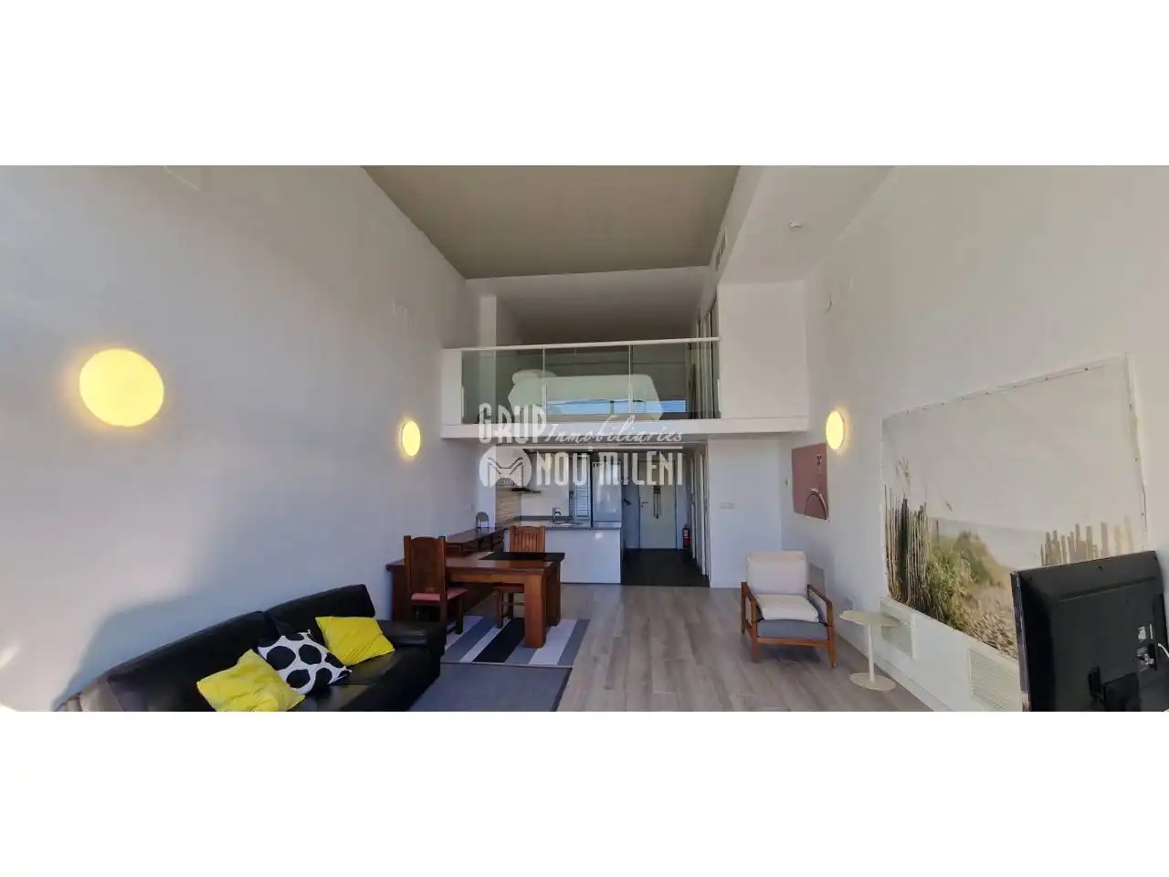 Sala de estar de Loft en venta en Valencia con Aire acondicionado, Parquet y Terraza