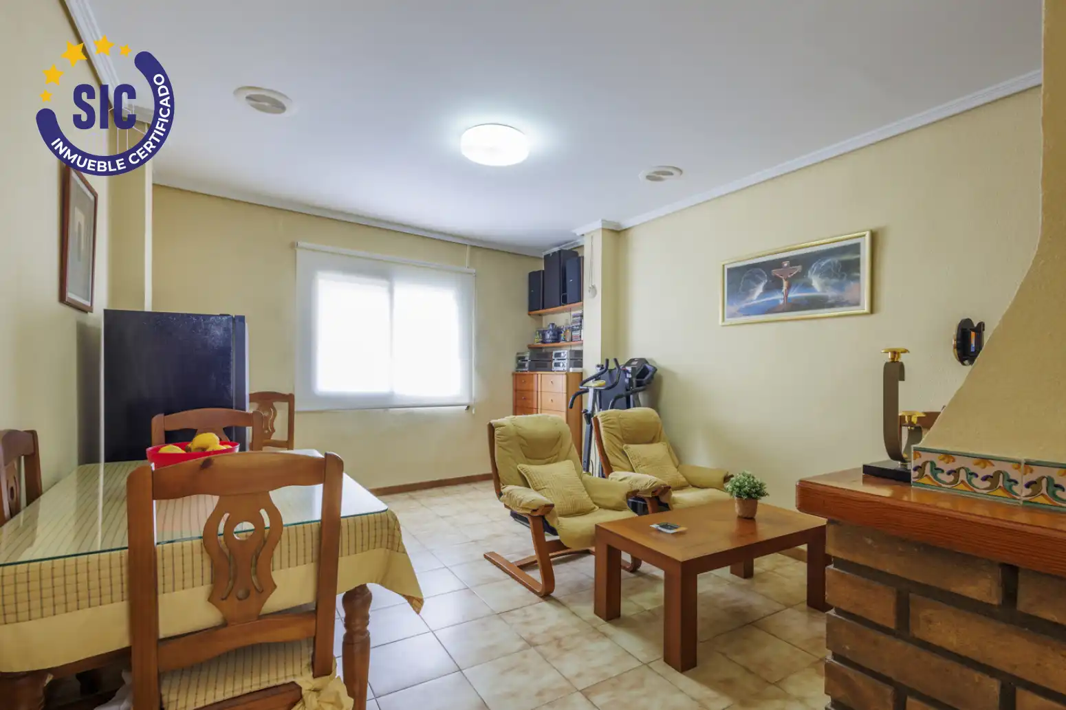 Sala de estar de Casa adosada en venta en Carlet con Terraza y Balcón