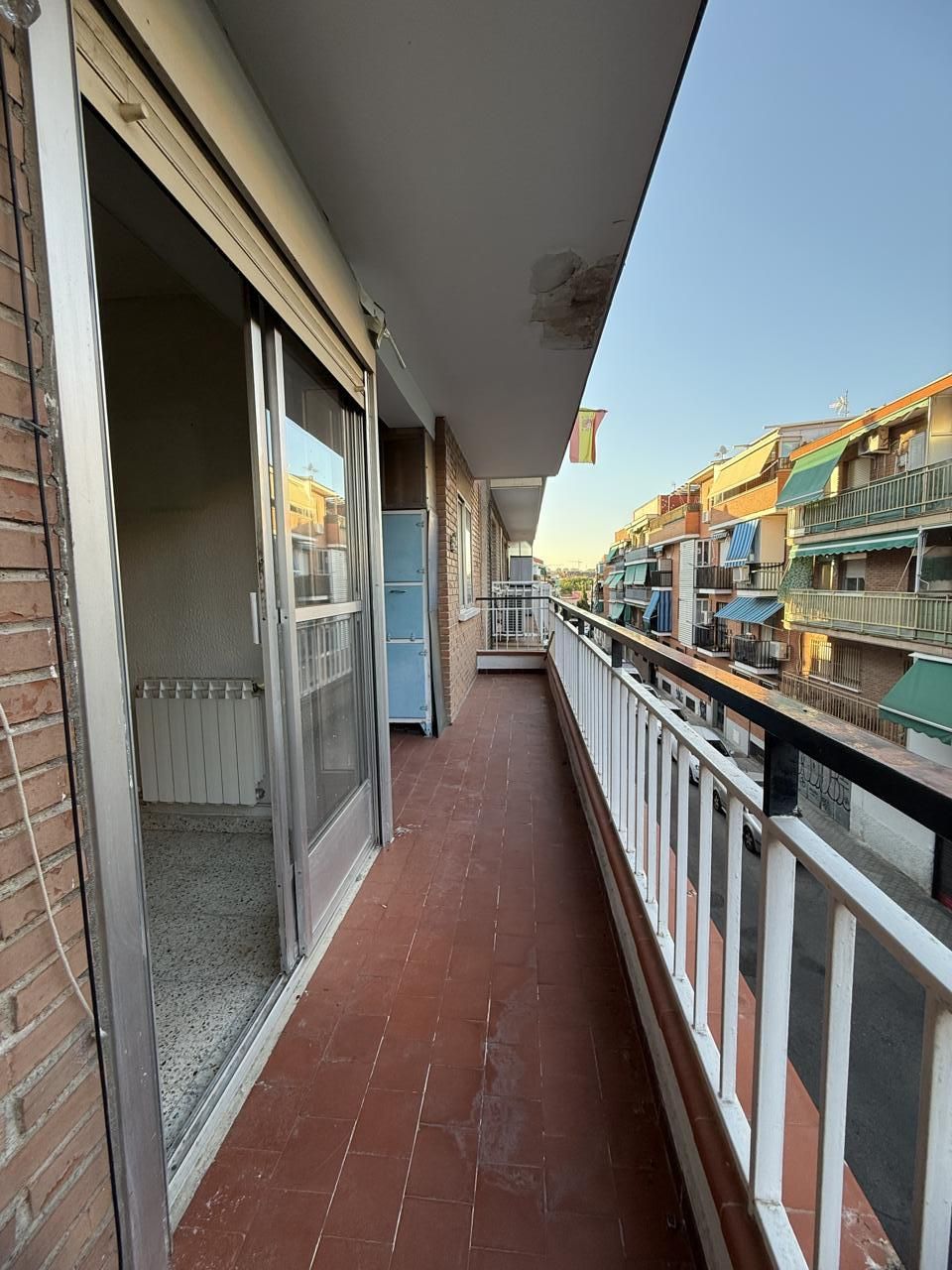 Balcony of Flat for sale in  Madrid Capital  with Air Conditioner, Heating and Terrace