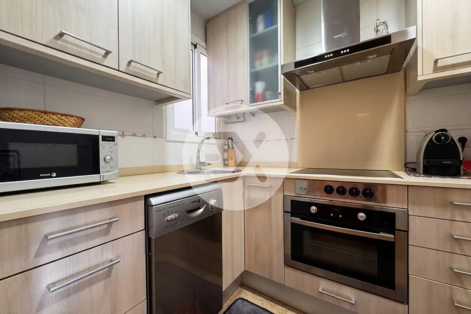 Kitchen of Flat for sale in Castelldefels  with Air Conditioner, Terrace and Community pool