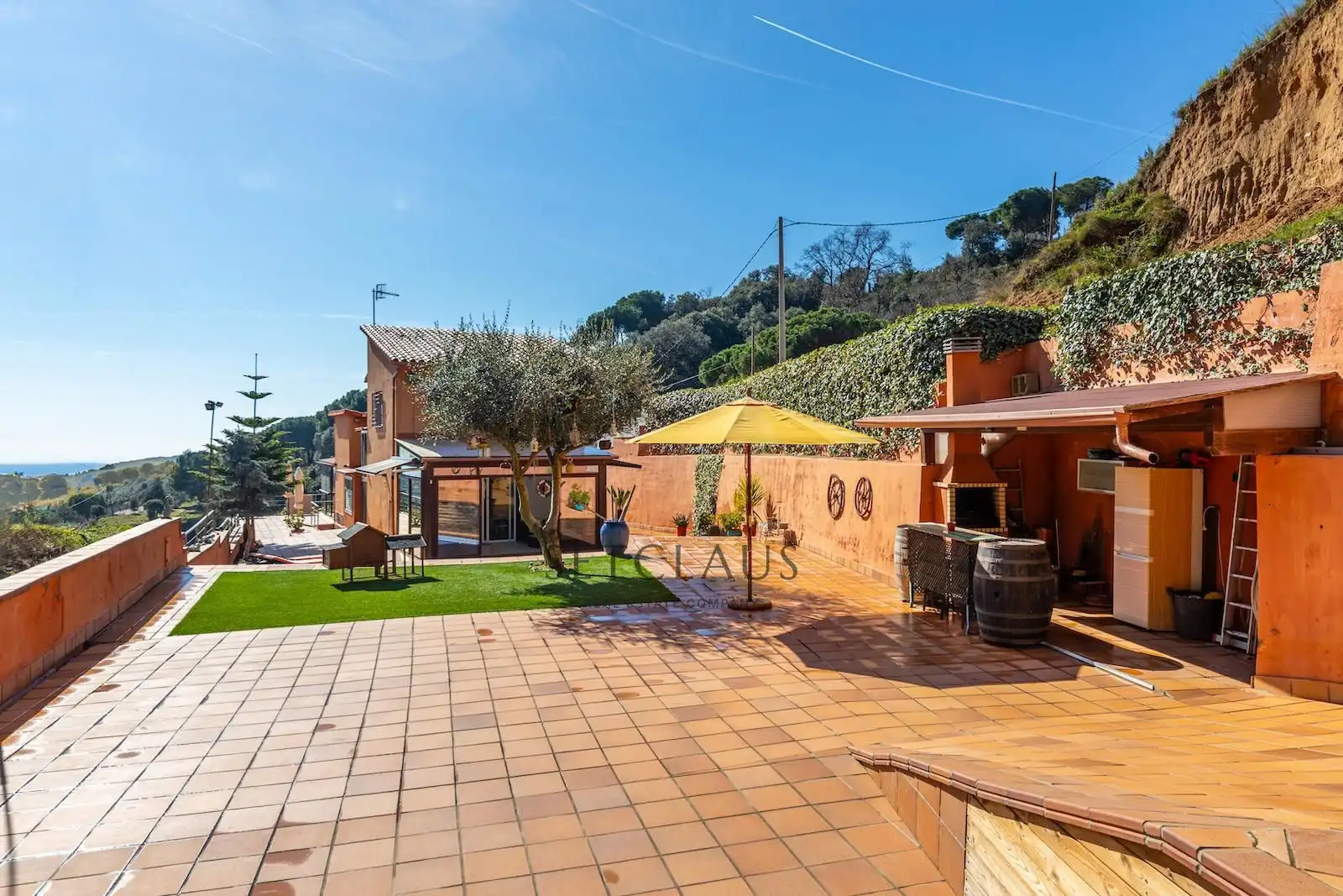 Terraza de Casa o chalet en venta en Teià con Aire acondicionado, Calefacción y Jardín privado