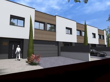 Adossat d'obra nova amb jardí en venda a Sant Cugat Sesgarrigues