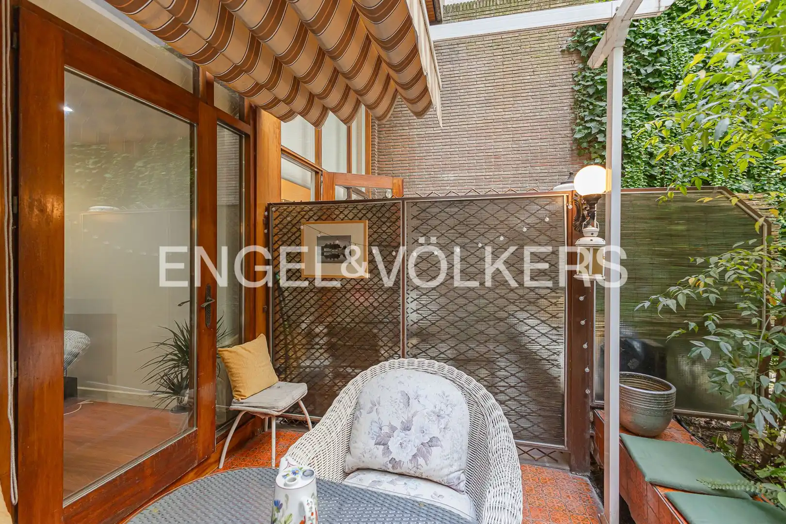 Terrasse von Erdgeschoss zur Miete in Madrid mit Klimaanlage, Heizung und Privatgarten
