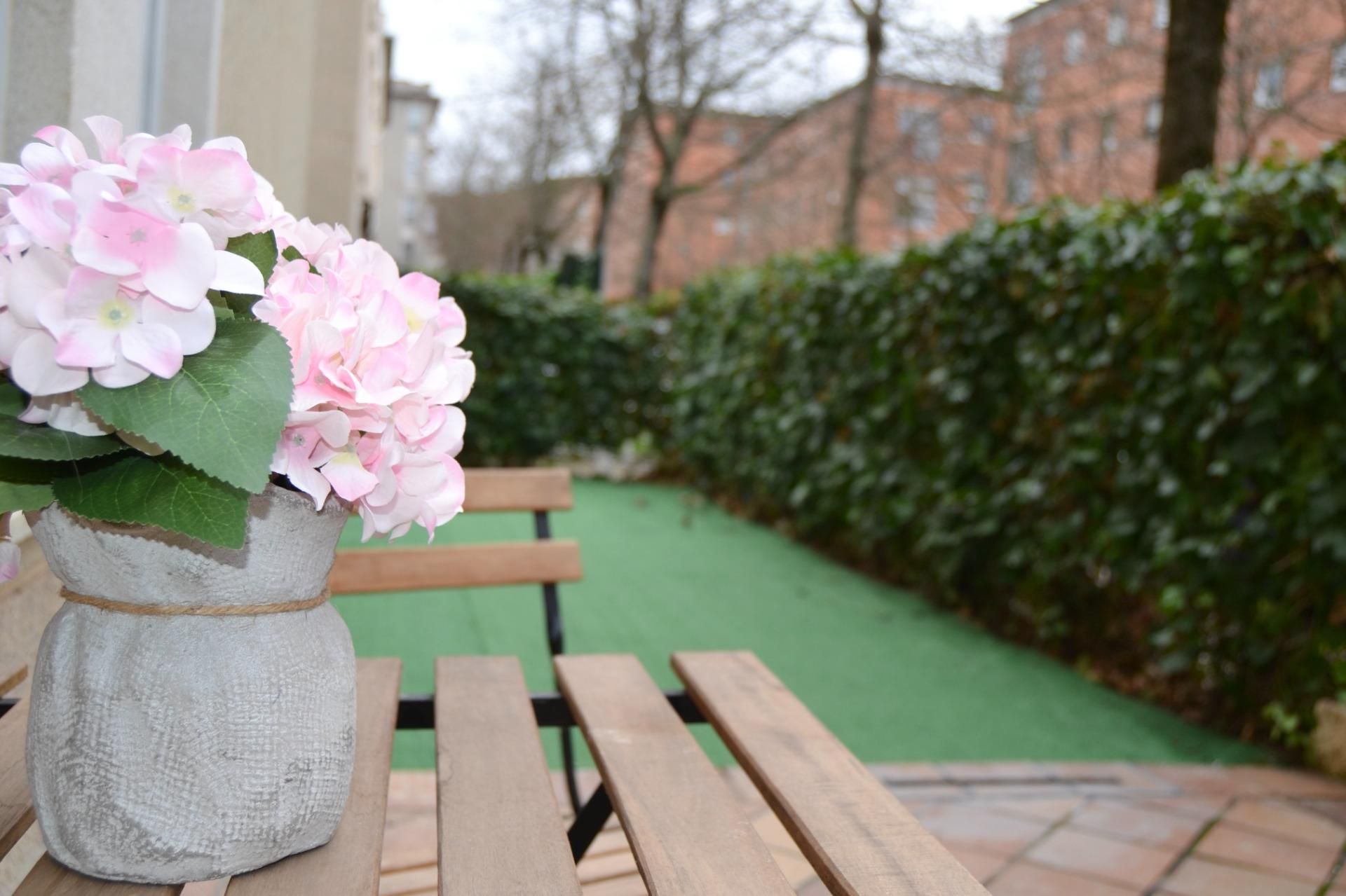 Terraza de Planta baja en venta en  Pamplona / Iruña con Calefacción, Jardín privado y Parquet