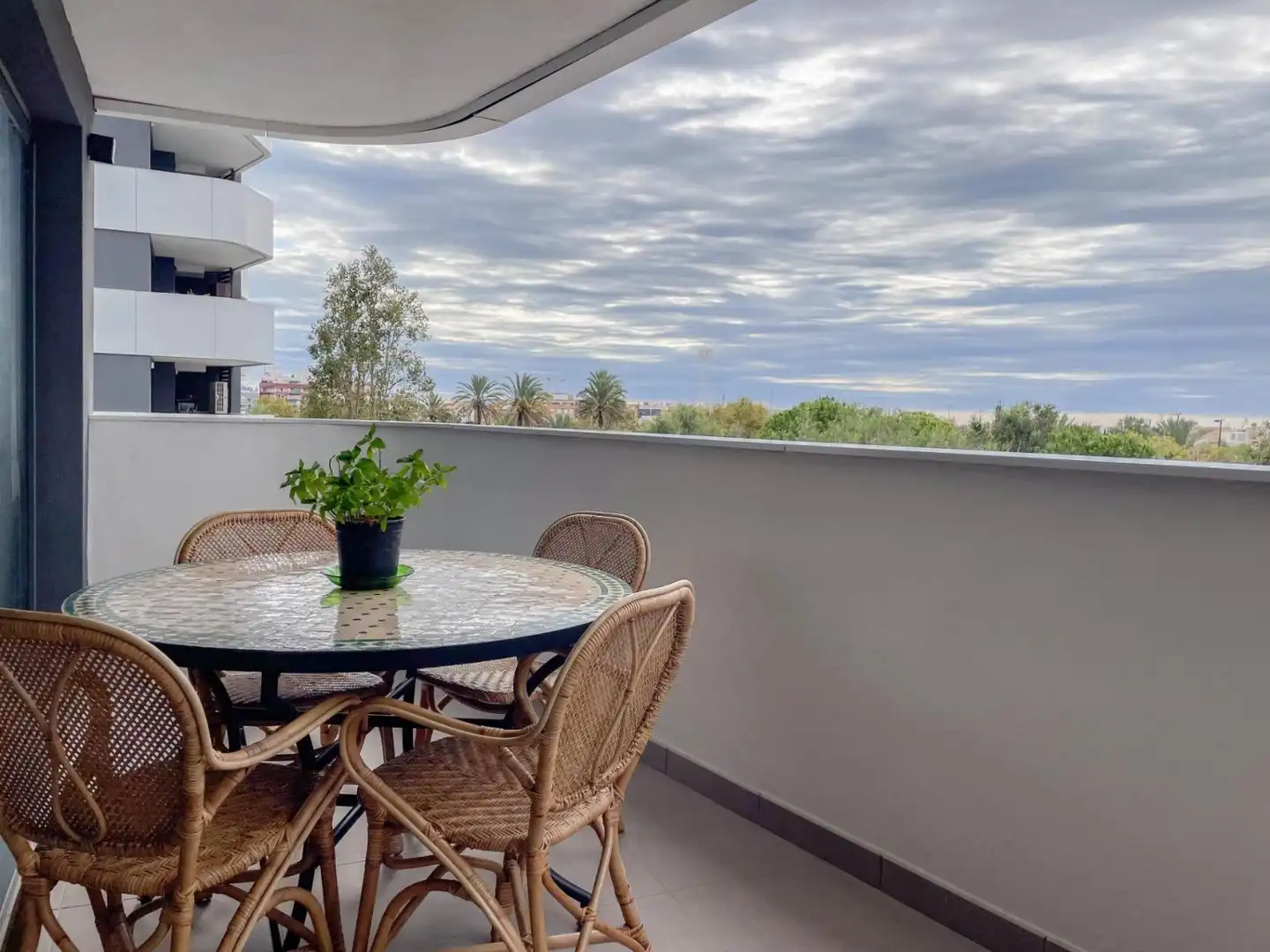 Terrace of Flat for sale in Valencia  with Air Conditioner, Heating and Private garden