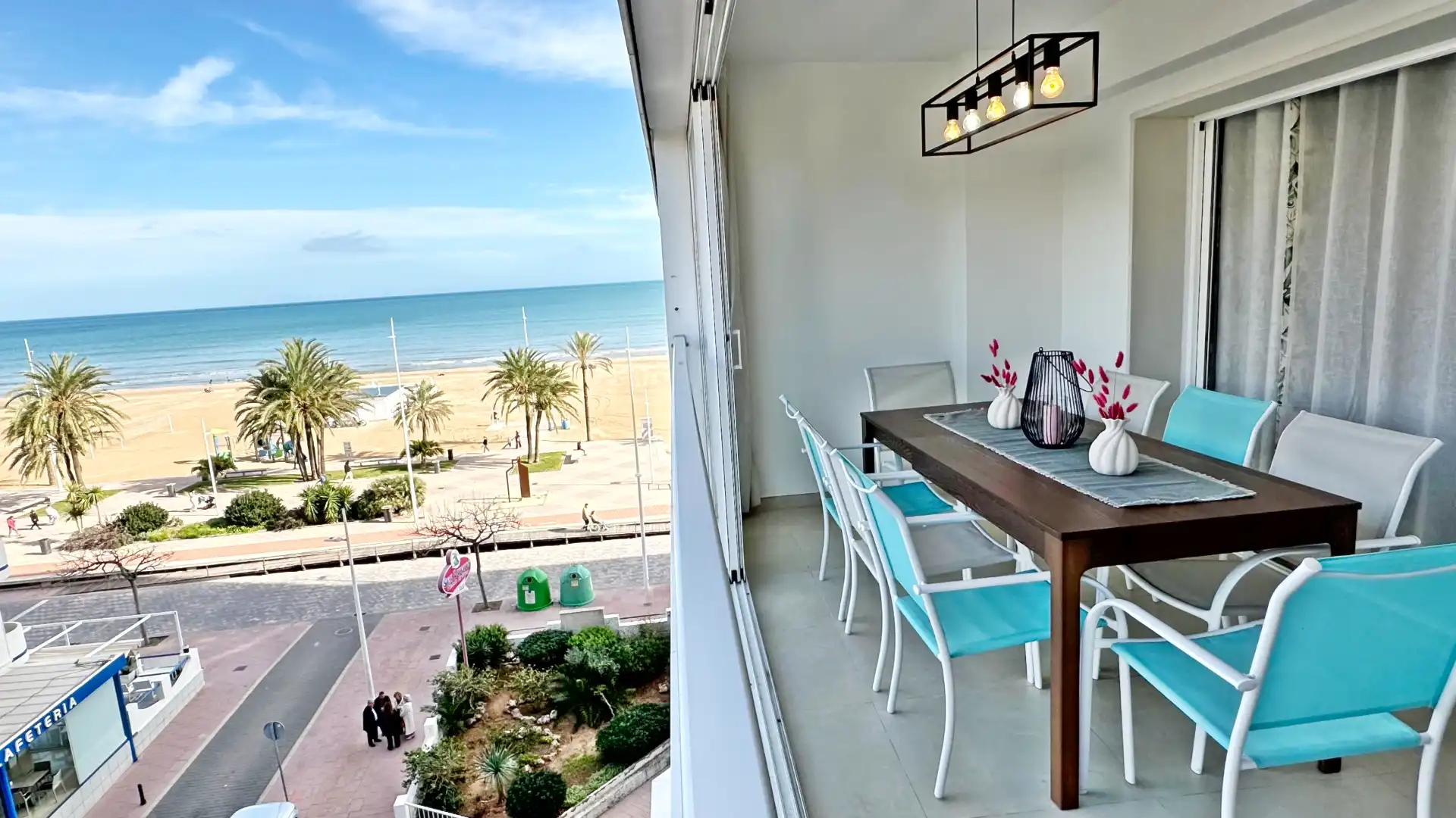 Terrassa de Apartament de lloguer en Gandia amb Aire condicionat, Calefacció i Moblat