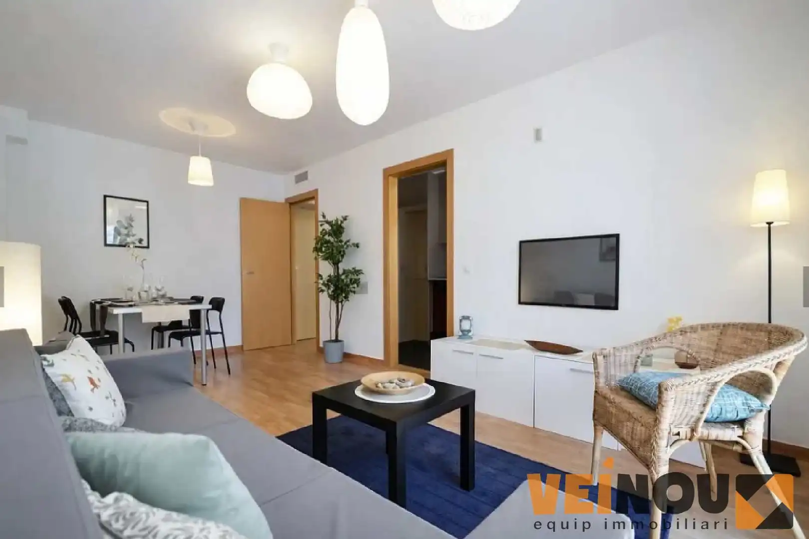 Living room of Flat for sale in Badalona  with Air Conditioner, Heating and Terrace