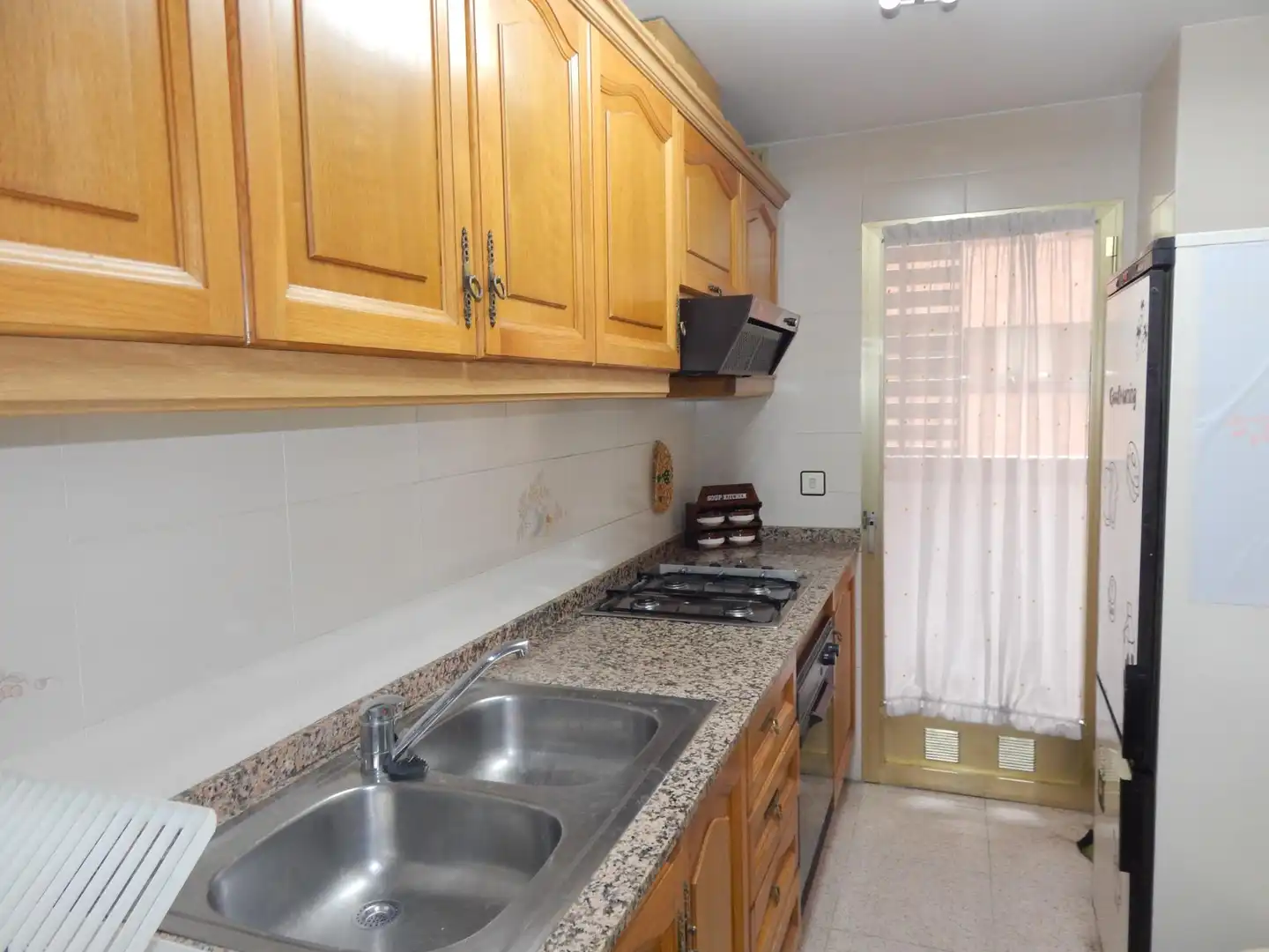 Kitchen of Flat for sale in Valencia  with Air Conditioner and Balcony