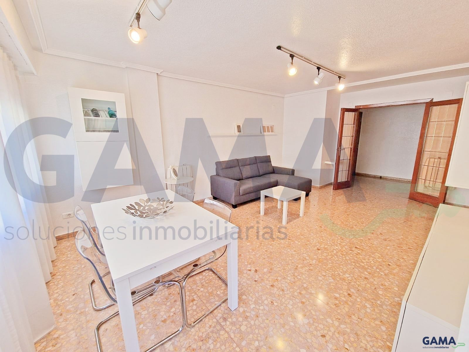 Living room of Flat to rent in Alzira  with Furnished