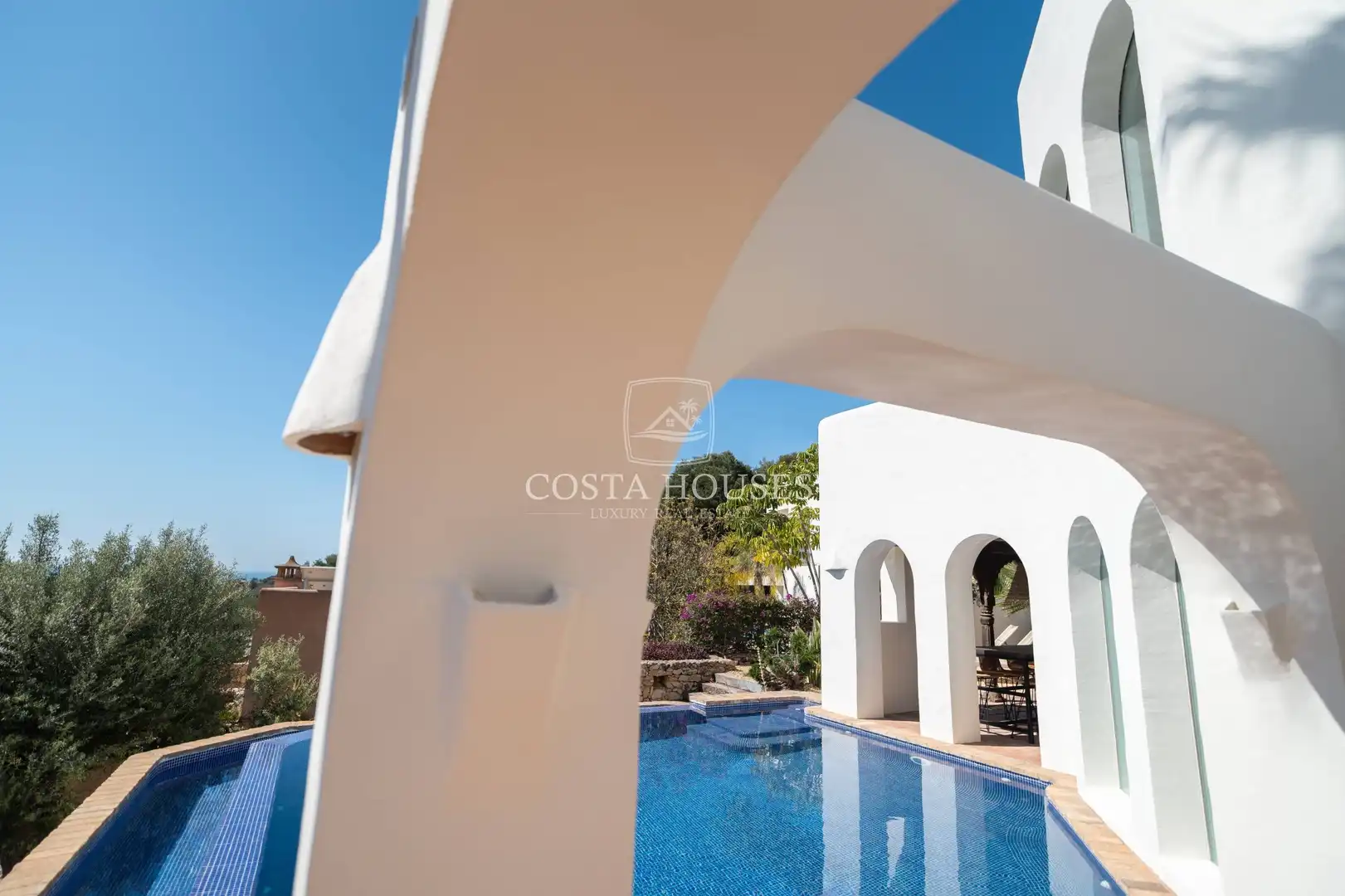 Piscina de Casa o xalet en venda en Moraira amb Aire condicionat, Calefacció i Jardí privat