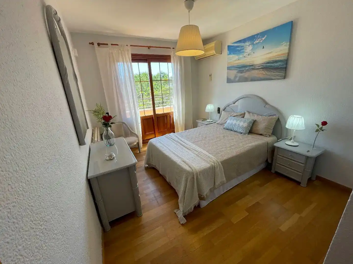 Dormitori de Casa o xalet de lloguer en La Pobla de Farnals amb Aire condicionat, Parquet i Traster