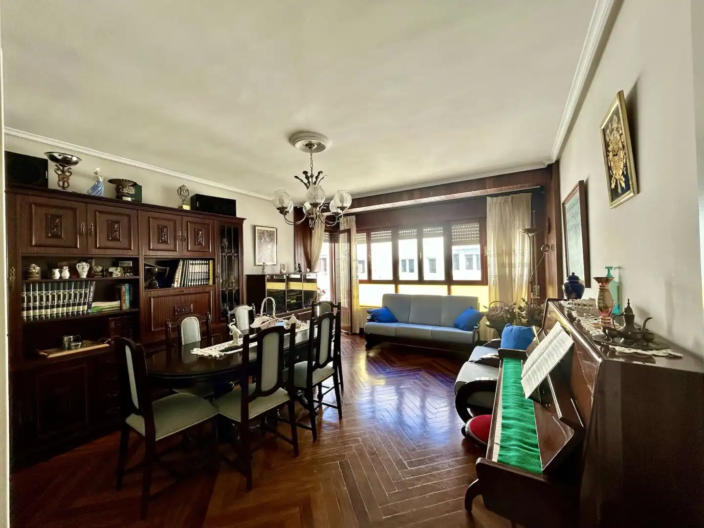 Living room of Flat for sale in Laredo  with Heating and Balcony