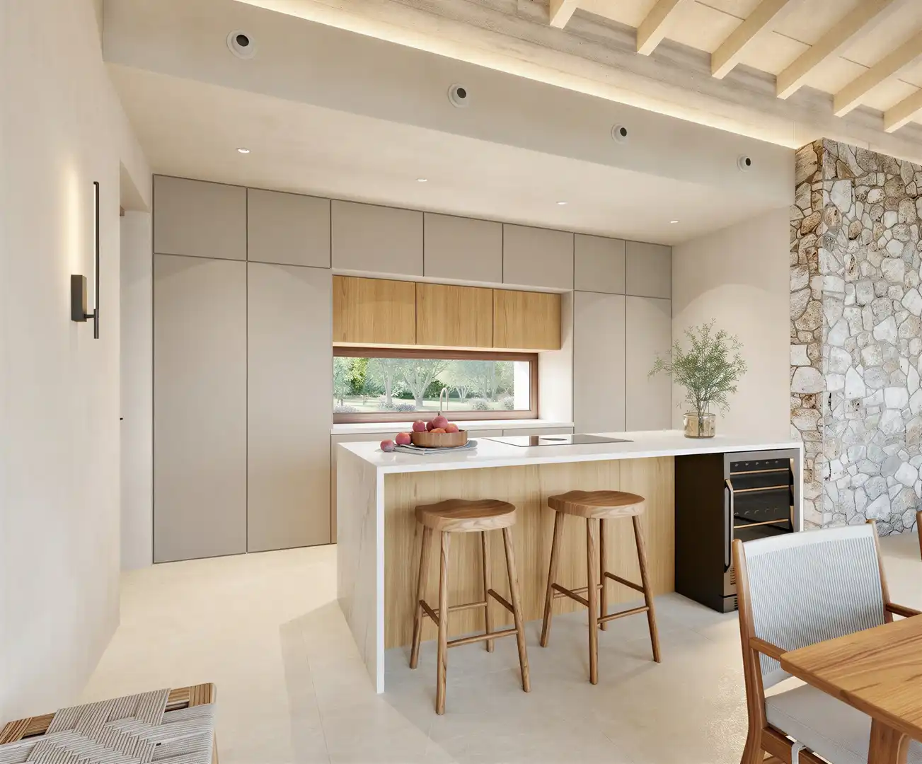 Küche von Country house zum Verkauf in Costitx mit Klimaanlage, Heizung und Terrasse