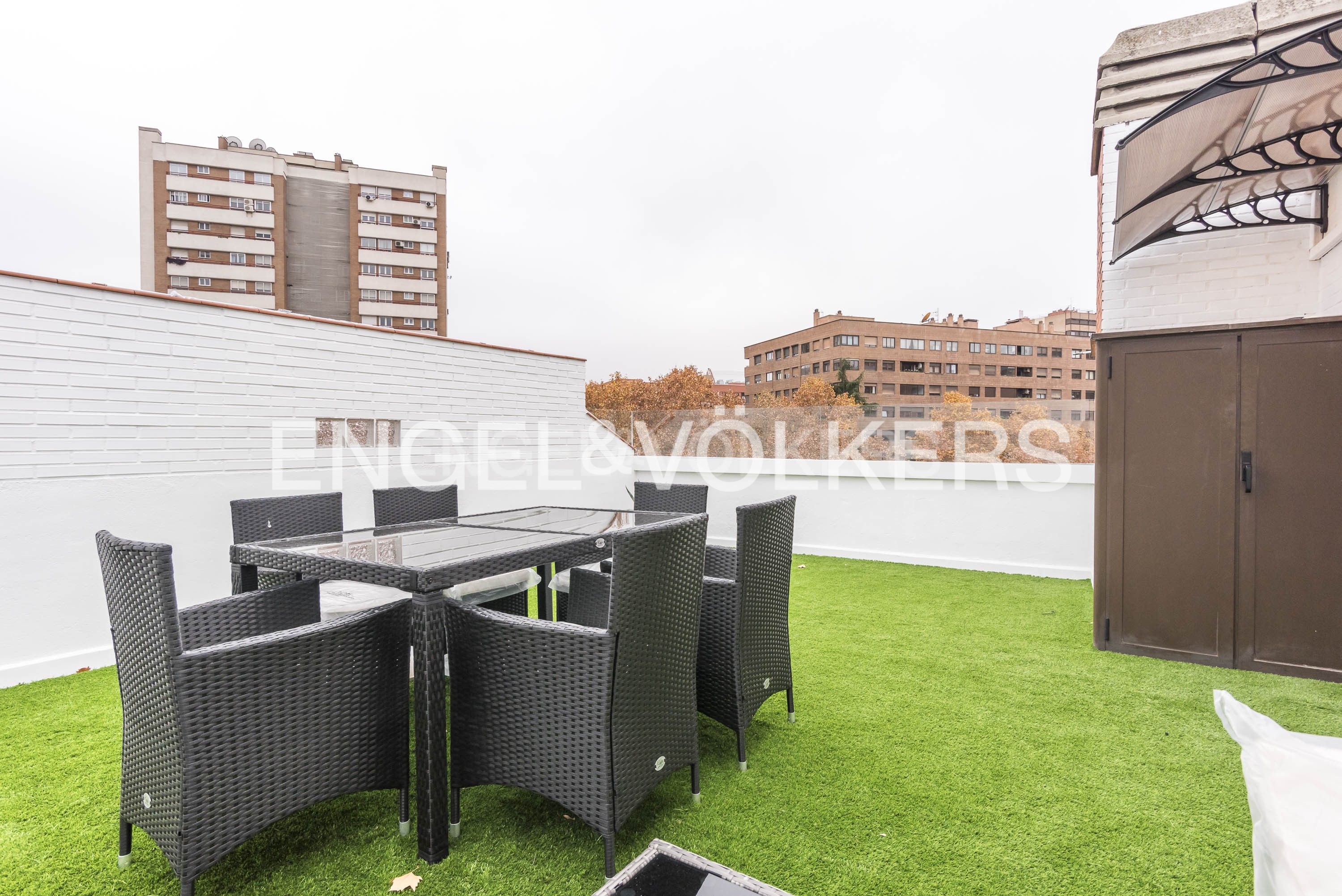 Terrace of Attic to rent in  Madrid Capital  with Air Conditioner, Heating and Terrace