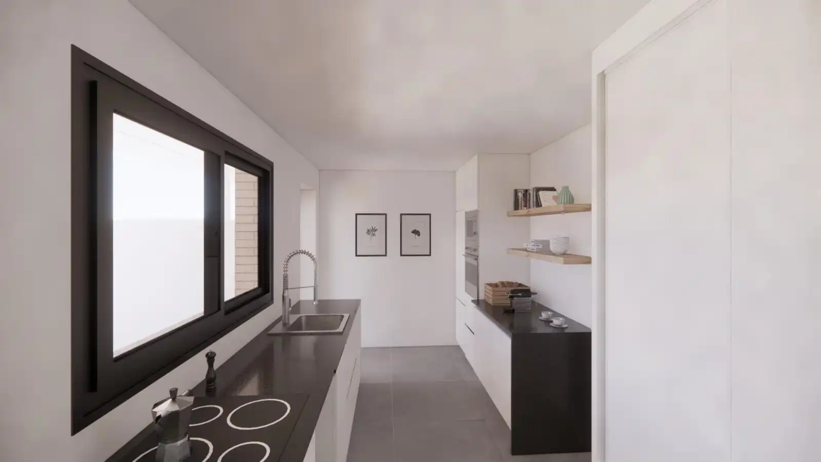 Kitchen of Flat for sale in Mollet del Vallès  with Air Conditioner, Private garden and Parquet flooring